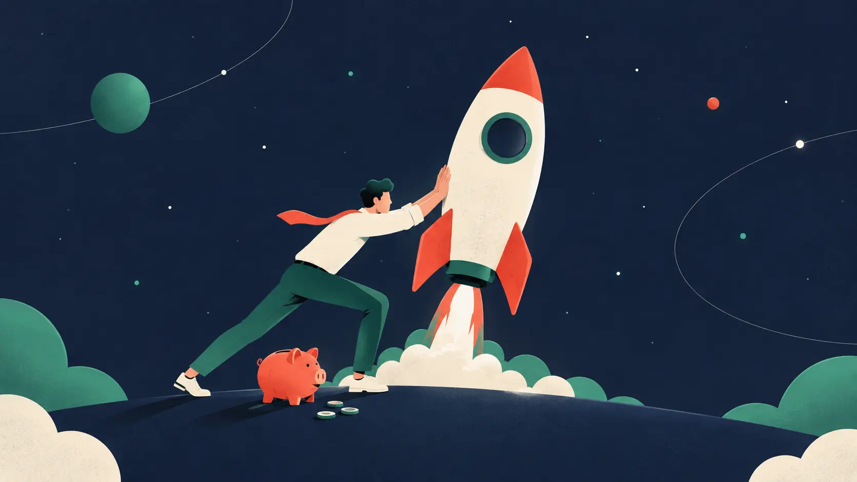 Entrepreneur bootstrapper qui finance seul le lancement de sa startup, sans levée de fonds